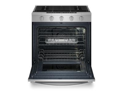 30" Whirlpool Smart Slide In Gas Range with Air Cooking Technology - WSGS7530RZ