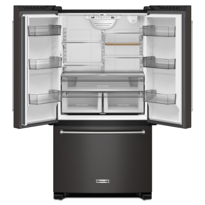 36" KitchenAid 20 Cu. Ft. French Door Bottom Mount Counter Depth Refrigerator - KRFC136RBS