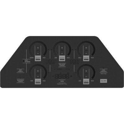 36" Monogram Induction Cooktop with Electronic Touch in Black - ZHU36RDTBB