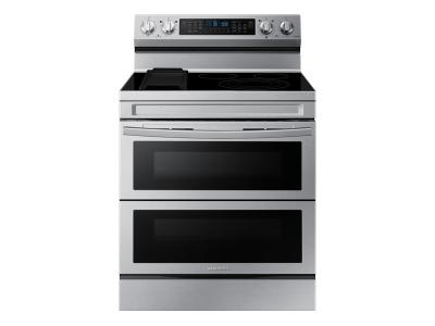 30" Samsung 6.3 cu.ft. Electric Range with Air Fry and Flex Duo - NE63A6751SS