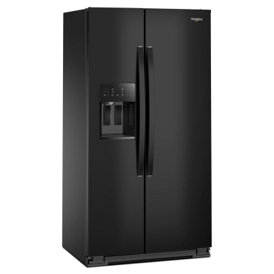 36" Whirlpool Wide Side-by-Side Refrigerator in Black - WRSC5536RB