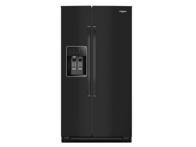 36" Whirlpool Wide Side-by-Side Refrigerator in Black - WRSC5536RB