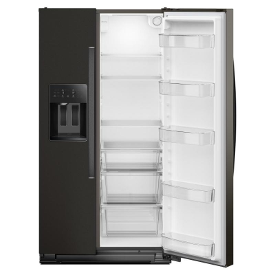 36" Whirlpool Wide Side-by-Side Refrigerator in Black Stainless - WRSC5536RV