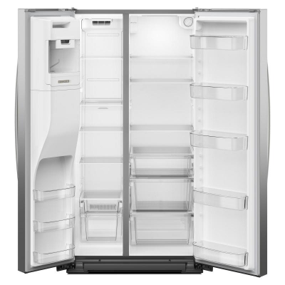 36" Whirlpool Wide Side-by-Side Refrigerator in Fingerprint Resistant Stainless Steel - WRSC5536RZ