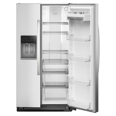 36" Whirlpool Wide Side-by-Side Refrigerator in Fingerprint Resistant Stainless Steel - WRSC6536RZ