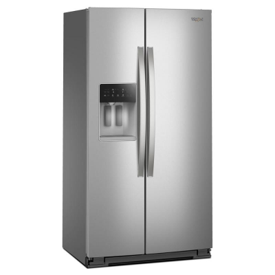 36" Whirlpool Wide Side-by-Side Refrigerator in Fingerprint Resistant Stainless Steel - WRSC6536RZ