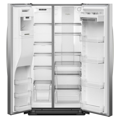 36" Whirlpool Wide Side-by-Side Refrigerator in Fingerprint Resistant Stainless Steel - WRSC6536RZ