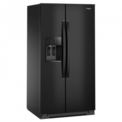 36" Whirlpool Wide Side-by-Side Refrigerator in Black - WRSF5536RB