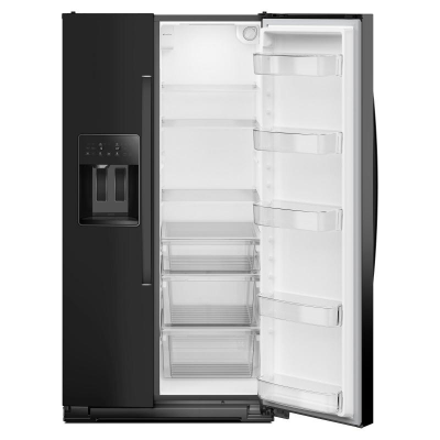 36" Whirlpool Wide Side-by-Side Refrigerator in Black - WRSF5536RB