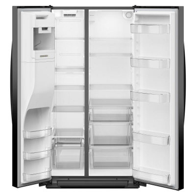 36" Whirlpool Wide Side-by-Side Refrigerator in Black - WRSF5536RB