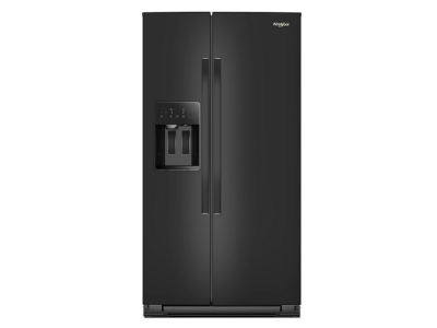 36" Whirlpool Wide Side-by-Side Refrigerator in Black - WRSF5536RB