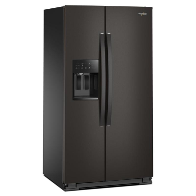 36" Whirlpool Wide Side-by-Side Refrigerator in Black Stainless - WRSF5536RV