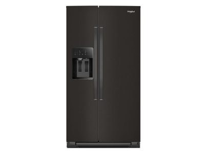 36" Whirlpool Wide Side-by-Side Refrigerator in Black Stainless - WRSF5536RV