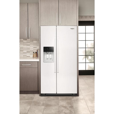 36" Whirlpool Wide Side-by-Side Refrigerator in White - WRSF5536RW