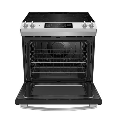 30" GE 5.3 Cu. Ft. Electric Slide-in Front Control Range With Storage Drawer In Stainless Steel - JCS830SMSS