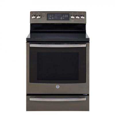 30" GE Profile 6.2 Cu. Ft. Freestanding Electric Self Cleaning True Convection Range - PCB940EKES