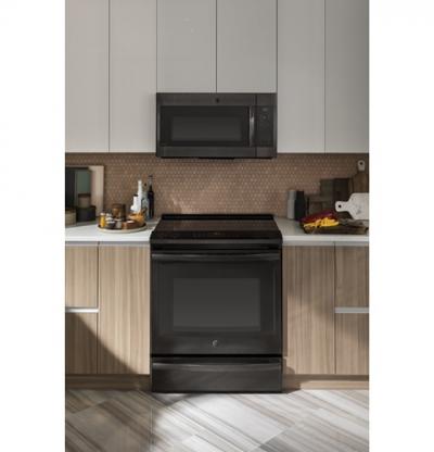 30" GE Profile 5.3 Cu. Ft. Slide In Front Control Induction Self-Cleaning Range - PCHS920BMTS