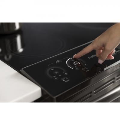 30" GE Profile 5.3 Cu. Ft. Slide In Front Control Induction Self-Cleaning Range - PCHS920BMTS