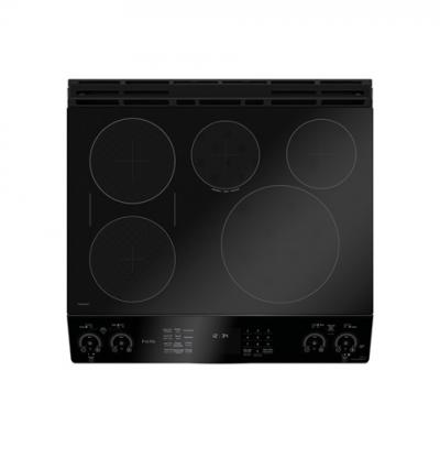 30" GE Profile 5.3 Cu. Ft. Slide In Front Control Induction Self-Cleaning Range - PCHS920BMTS