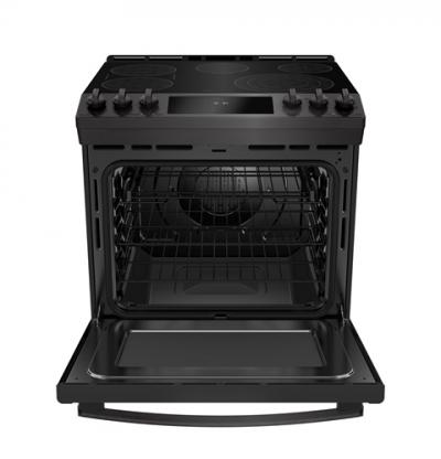 30" GE Profile 5.3 Cu. Ft. Slide In Front Control Electric Self-Cleaning Range - PCS940BMTS