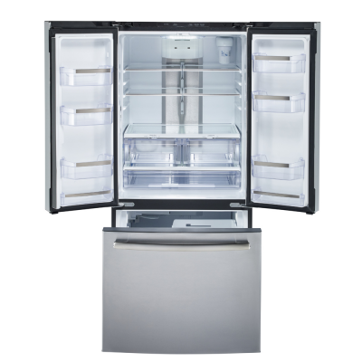 30" GE Profile 20.8 Cu. Ft. French Door Refrigerator In Fingerprint Resistant Stainless Steel - PNE21NYRKFS